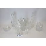 Selection of Waterford Crystal - including Nocturne pattern bowl, decanter with stopper, wines,