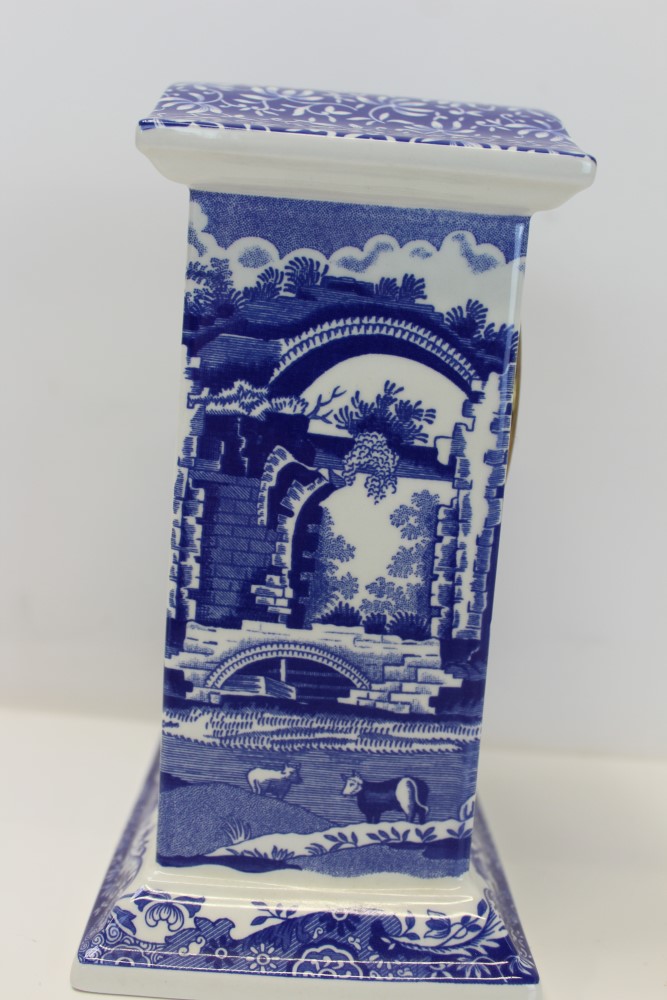 Copeland Spode limited edition - The Spode Blue Italian Clock with certificate and a pair of - Image 8 of 25