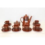 Scottie Wilson for Royal Worcester tea set with animal decoration (14 pieces)