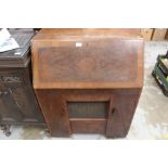 Unusual 1930s radio and gramophone in a walnut bureau