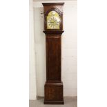 George II eight day longcase clock movement by John Buffett, Colchester,