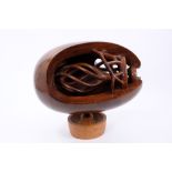 Bernard Reynolds (1915 - 1997), rosewood and padouk sculpture - Nucleus I, signed and dated 1947,