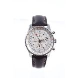 Gentlemen's Breitling Navitimer World stainless steel wristwatch, model no.