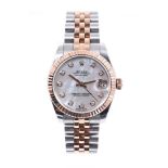 Ladies' Rolex Oyster Perpetual Datejust 31 Oystersteel and Everose gold wristwatch, model no.
