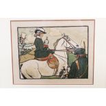 Cecil Aldin (1870 - 1935), chromolithograph - Hawking, published by Lawrence & Bullen 1901,