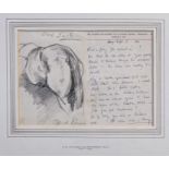 *Sir Alfred Munnings (1878 - 1959), pencil drawing of a horse - 'Old Jack', signed,
