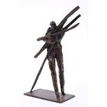 Laurence Edwards (b. 1967), limited edition bronze - One too Many, 19cm high, from and edition of 9.
