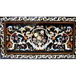 Good 17th century-style pietra dura marble table-top utilising an array of marbles,