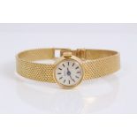 Ladies' Zenith 18ct gold wristwatch with seventeen jewel mechanical movement and circular dial in