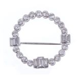 Art Deco diamond brooch,