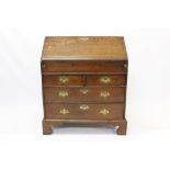 George II oak bureau,