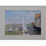 *Clive Madgwick (1934 - 2005), watercolour and gouache - Burnham Overy Staithe, signed,
