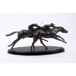 William Newton, contemporary, bronze - "At the Distance", signed and dated '94, numbered 4/9,