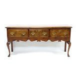 Good quality 18th century-style elm low dresser by Stuart Linford,