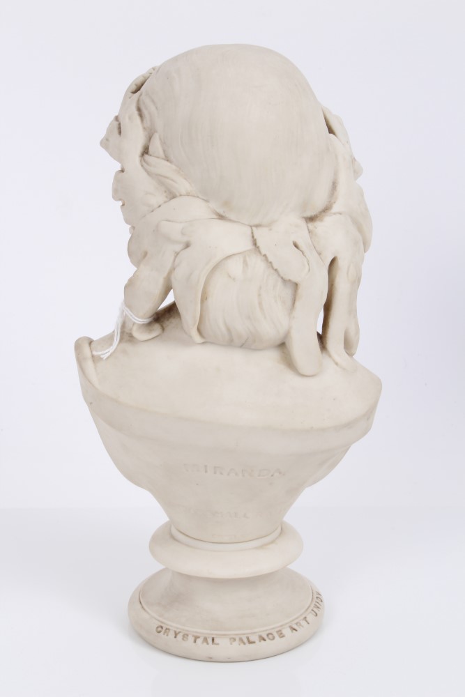 Victorian Copeland Parian ware figure of Miranda after W. C. - Image 2 of 5