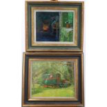 *Fred Dubery (1926 - 2011), oil on board - Gypsy caravan, signed, 24 x 27cm,