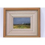 John Foulger (1942 - 2007), oil on board - Stoke by Nayland, initialled, dated 1984, framed,