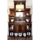 Victorian rosewood inlaid chiffonier,