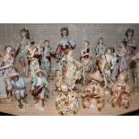 Good collection of nineteenth century and later Continental porcelain figures,