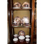 Part service of Royal Crown Derby Imari teawares to include three sugar bowls, two milk jugs,