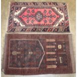 Antique Eastern prayer rug,