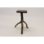 Very unusual occasional table with tripod branch base