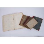 Rare group of late 18th / early 19th century handwritten recipe books relating to the Pickford
