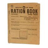 Rare 1940s Royal Ration book issued to 'Her Majesty The Queen, Buckingham Palace S.W.1.