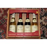 Wine - four half bottles, Louis Jadot Bourgogne Chardonnay and Pinot Noir,