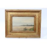 Dermod William O'Brien (1865-1945) oil on board - Irish Coast, signed and dated '21, in gilt frame,