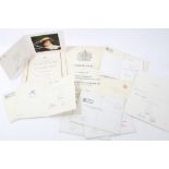 HRH Princess Anne The Princess Royal and Captain Mark Phillips - seven signed Christmas cards in