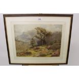 Alfred MacDonald, Edwardian watercolour - moorland landscape, signed and dated 1903,