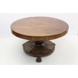 William IV rosewood breakfast table,