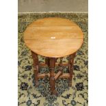 The Royal Yacht 'Osborne' - small oak oval drop-leaf table with end drawer,