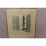 *David Hockney (b. 1937), lithograph - Le Nid du Duc, 1971, in glazed frame, 46.5cm x 41.5cm.