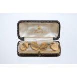 Pair good quality early 20th century 18ct gold cufflinks,