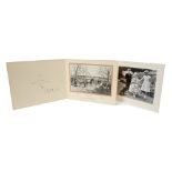 HM Queen Elizabeth The Queen Mother - two signed Christmas cards for 1960 and 1961,