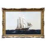 Arthur John Trevor Briscoe (1873 - 1943), oil on canvas - The Cutty Sark under full sail, signed,