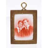 Early Victorian 18ct gold portrait frame,