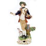 Early 19th century Derby figure of a fruit seller,