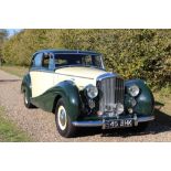 1952 Bentley MkVI Sports Saloon, by H. J. Mulliner. Registration no. 545 BHK. Chassis no. B135MB.
