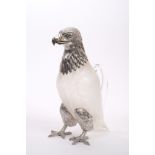 Victorian silver mounted claret jug in the form of a Golden Eagle,