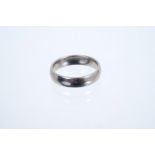 Platinum wedding ring, size J CONDITION REPORT gross weight approximately 5.