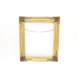 19th century gilt gesso frame - swept form,