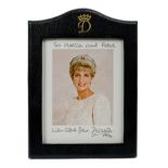 Diana Princess of Wales - fine signed and inscribed presentation portrait photograph of the smiling