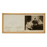 TM King George VI and Queen Elizabeth - rare signed 1947 Christmas card,