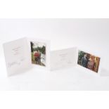 HM Queen Elizabeth II and HRH The Duke of Edinburgh - two Christmas cards for 2009 and 2010 with