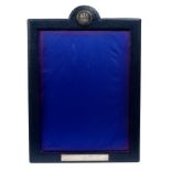 HRH Prince Charles Prince of Wales - large silver mounted presentation photograph frame,