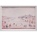 *Laurence Stephen Lowry (1887 - 1976), signed limited edition print - On The Sands, 270 / 500,