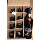 Port - twelve bottles, Taylor's LBV 1972,